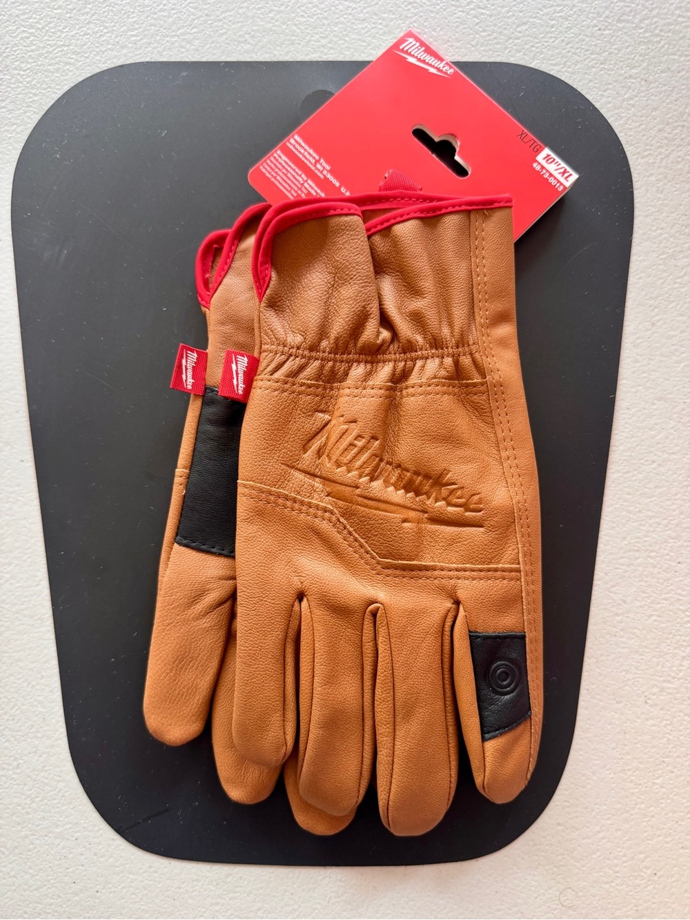 NEW Men's Milwaukee XL Goatskin Leather Work Gloves 48-73-0013 - Picture 2 of 2